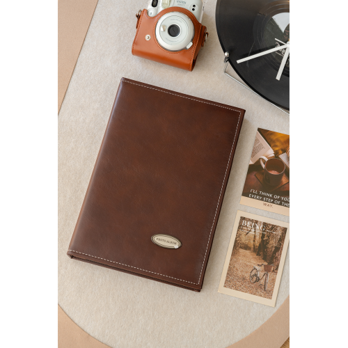 6" Leather Photo Album – Holds 240 Photos